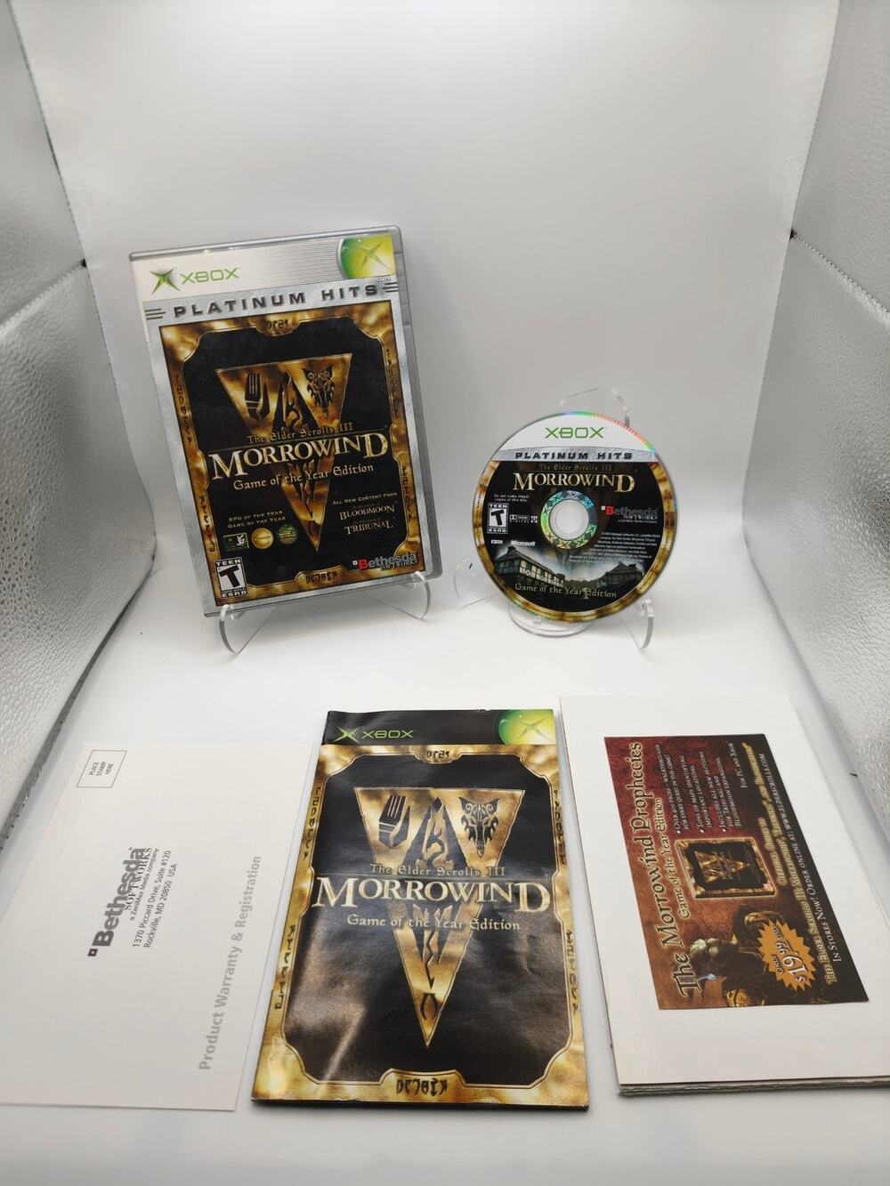 Elder Scrolls III Morrowind GOTY Original Xbox CIB Complete